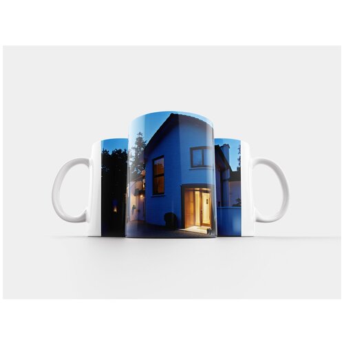 фото Кружка "белый кирпич, вечер, внешний вид" 320 мл lotsprints