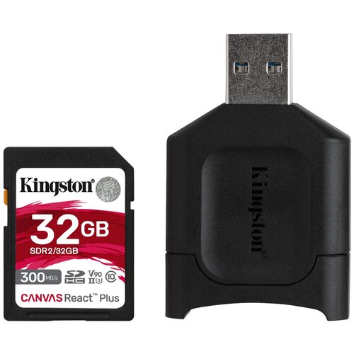 Флэш карта Kingston SDR2 256 ГБ Canvas React Plus SD , Совместимость с UHS-II 4K/8K