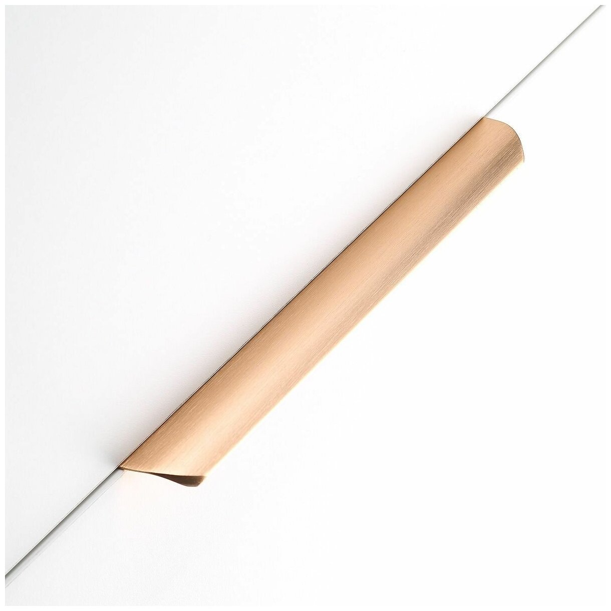 Ручка мебельная алюминиевая HEXA 192мм/225мм, брашированное золото - фотография № 3