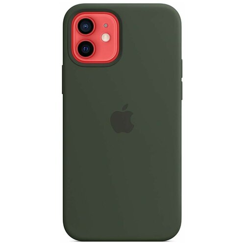 фото Чехол для apple iphone 12\12 pro silicone case with magsafe cypress green