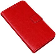 Чехол-книжка MyPads для iPhone 5 / 5S/ SE/ 5SE с мульти-подставкой застежкой и визитницей красный