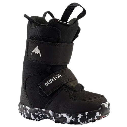 фото Детские сноубордические ботинки burton mini-grom 9c, black 2021
