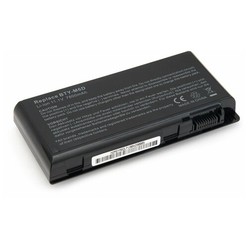 Аккумулятор для MSI BTY-M6D (6600mAh) аккумулятор для ноутбука msi bty m6d 7800 mah 11 1v