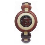 Деревянные часы Bewell ZS-W010A (сандал и клен) - изображение