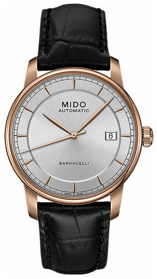 Наручные часы Mido Baroncelli Часы Mido Baroncelli M8600.3.10.4, черный, серый