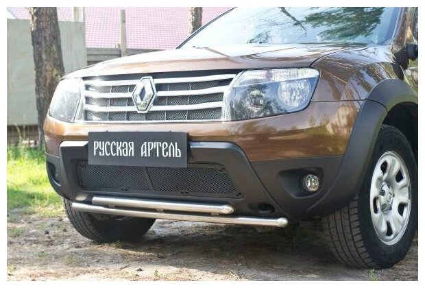 Защитная сетка решетки переднего бампера для Renault Duster 2010-2015