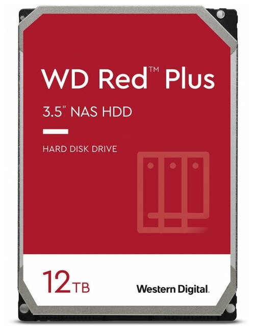 Жесткий диск Sata Western Digital 12TB 6GB/S 256MB RED Plus Wd120efbx .