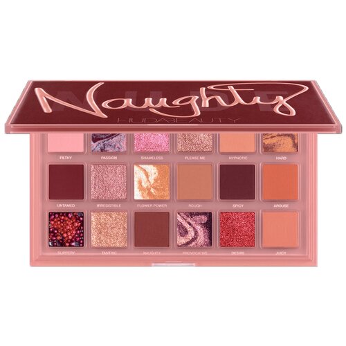 Huda Beauty Палетка теней Naughty Nude, 16.1 г палетка теней для глаз dodo girl 18 colors eyeshadow palette 18 оттенков набор 01