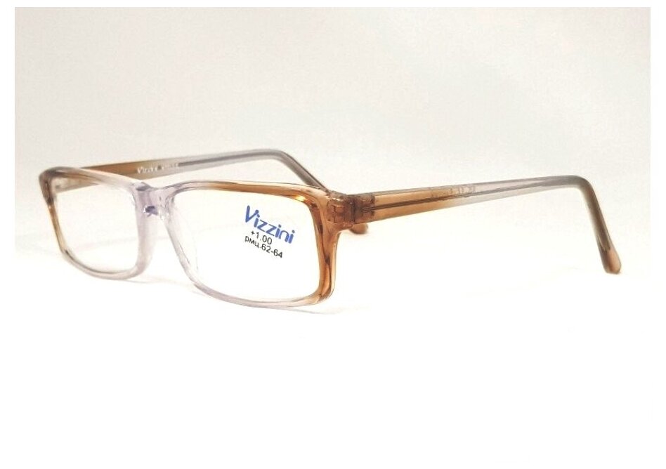 Готовые очки для зрения со стеклянными линзами (коричневые)