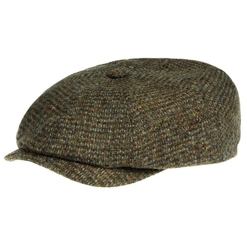 фото Кепка stetson арт. 6840526 hatteras harris tweed (коричневый), размер 57