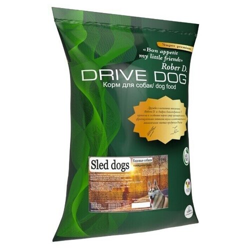 DRIVE DOG Sled dogs корм для ездовых собак с говядиной (5 кг) витамины антиоксиданты минералы chikalab витамин d3 2000 ме