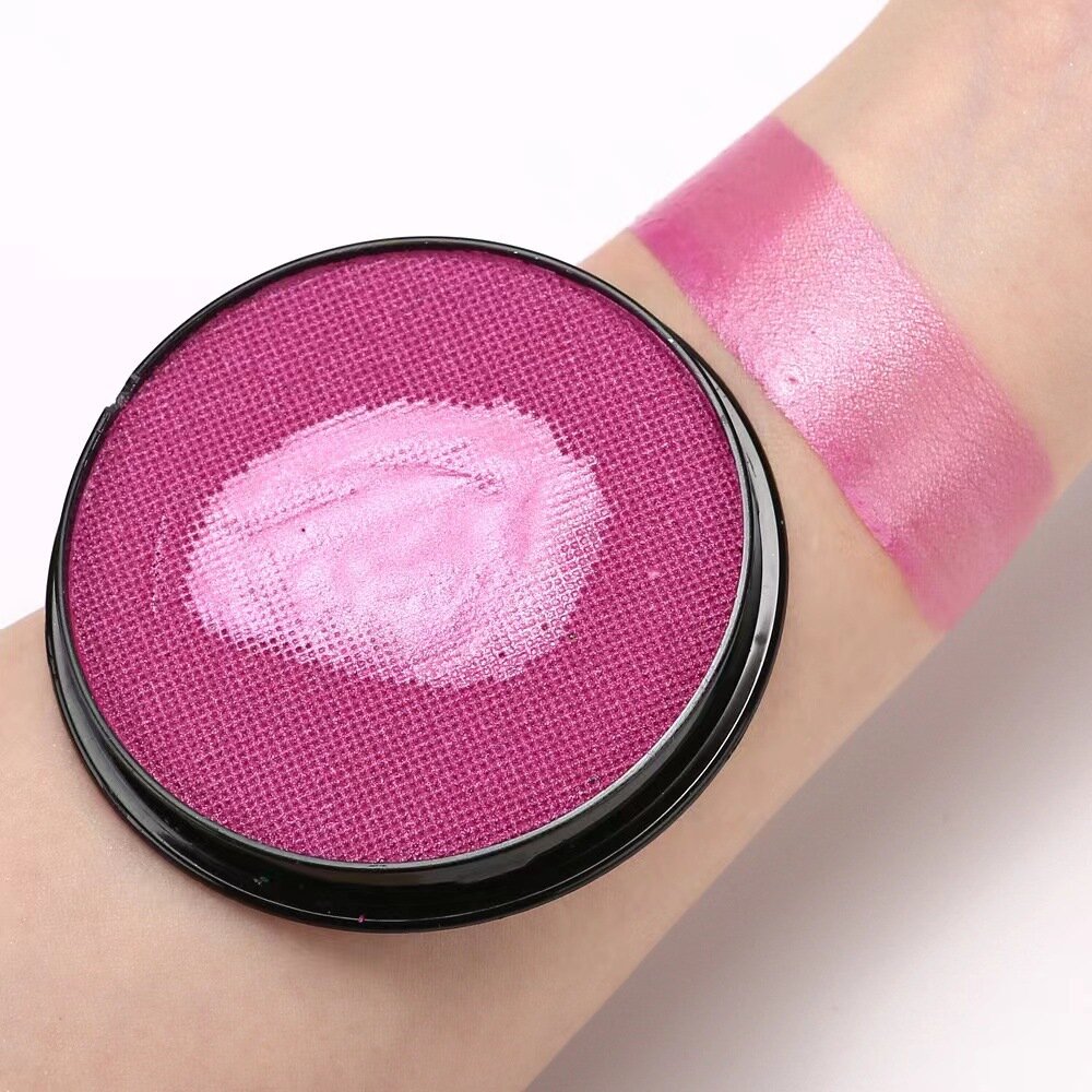 Аквагрим в шайбе 30 цветов, 30 грамм ягодный