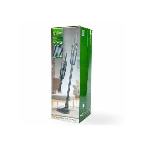 Вертикальный ручной проводной пылесос KIWI KVC-4108 серый, 1,35 кг, HEPA фильтр, 15000 ПА 400Вт.