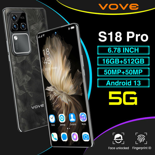 Смартфон VOVE S18 Pro 16512GB Dual nanoSIM Moonlight Black 10200₽