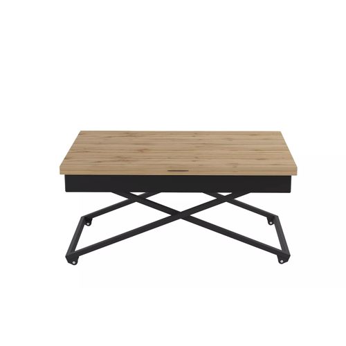 Стол универсальный трансформируемый Калифорния андрэ Loft ЛДСП Дуб вотан/Черный