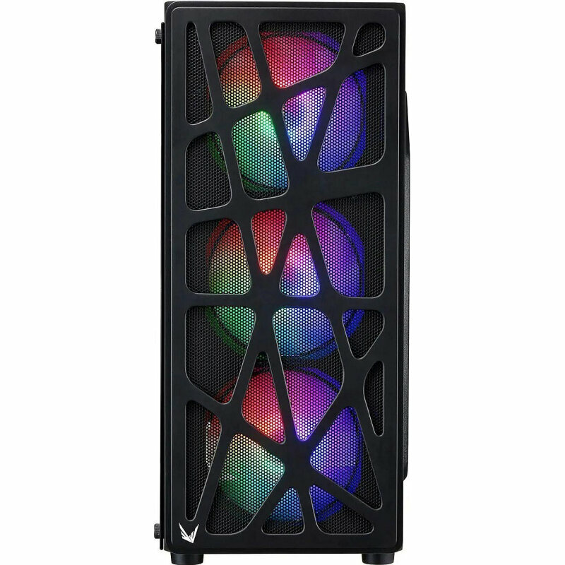 Корпус Formula MANA черный без БП ATX 6x120mm 1xUSB2.0 1xUSB3.0 1xUSB3.1, 2088312