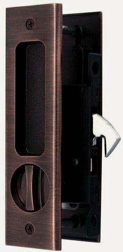 Изображение товара Ручка для раздвижных дверей (2 шт) с замком Loid 111 C AC античная медь