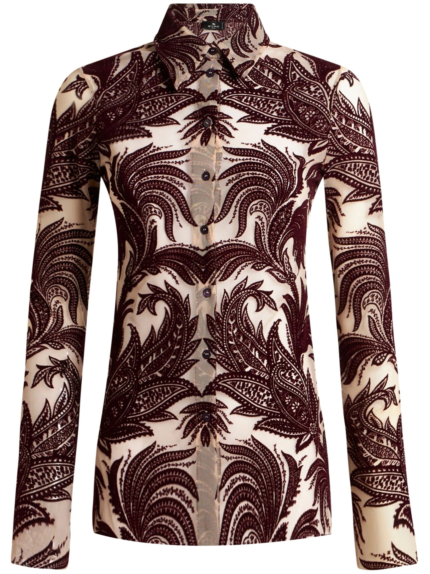 Рубашка ETRO, размер 48 IT, коричневый