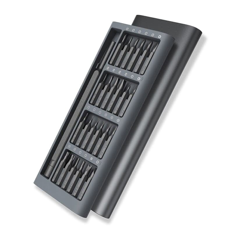 Картинки Отвертка Xiaomi MiJia, Wiha Screwdriver 24 насадки, в алюминиевом органайзере