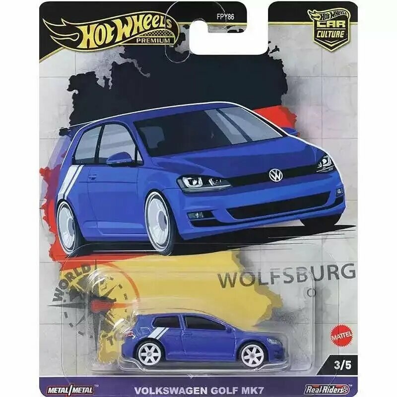 Meitai Колесо ветра и огня 1:64 VOLKSWAGEN GOLF MK7 Коллекционные машины.