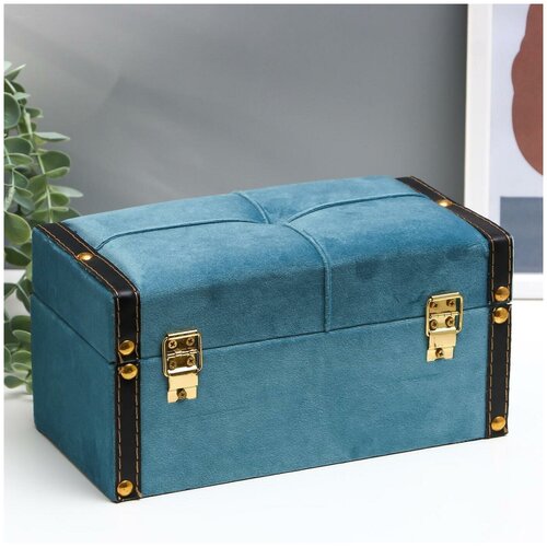 Шкатулка дерево бархат 