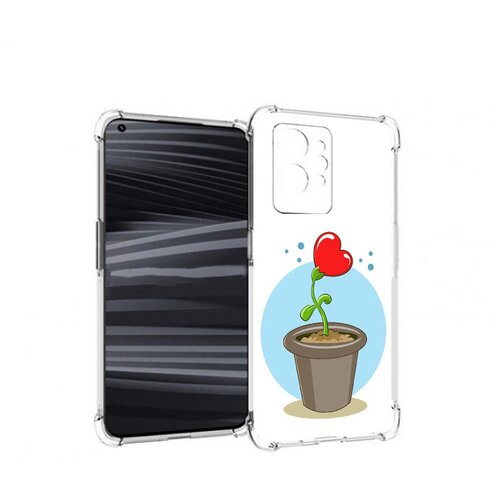 Чехол задняя-панель-накладка-бампер MyPads Растение любви 14 февраля для Realme GT 2 Pro противоударный