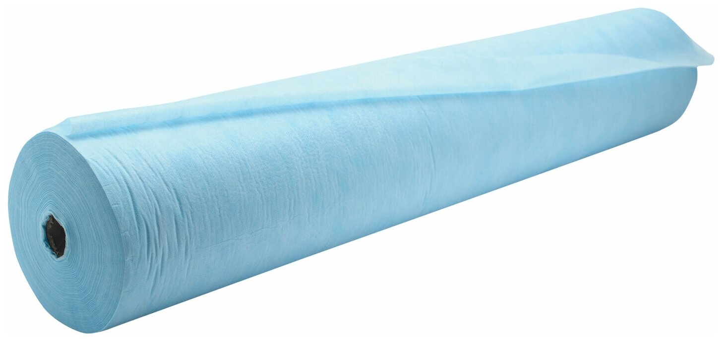 Простыня голубая рулонная с перфорацией 100 шт, 80х200 см, СМС 14 г/м2, чистовье, 600-495