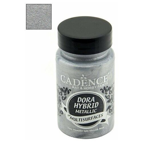 Акриловая краска Cadence Dora Hybrid Multisurface 90 ml. Silver-7132