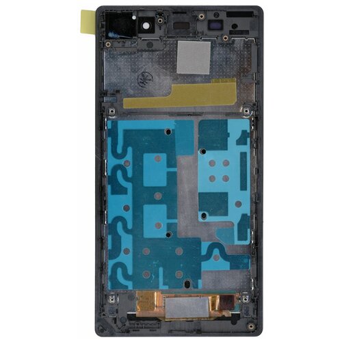 Дисплей для Sony Xperia Z1 черный с рамкой for sony xperia z1 c6902 l39h c6903 c6906 c6943 front housing lcd frame bezel plate replacement