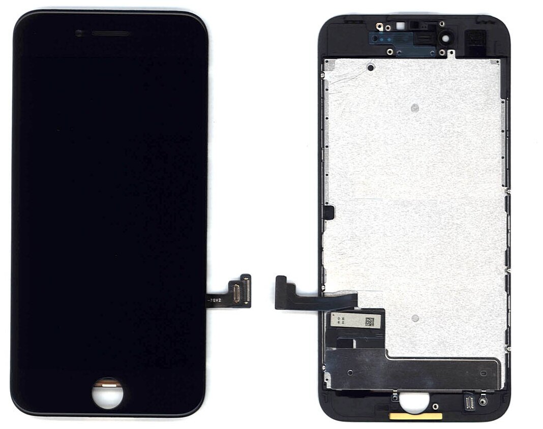 Дисплей AMPERIN для iPhone 7 в сборе с тачскрином (Incell XM) черный в сборе с рамкой