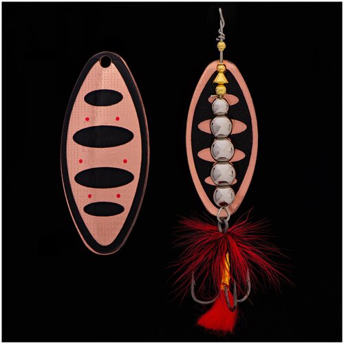 Блесна KYODA в индивидуальной упаковке, вращающаяся, размер 3, вес 19,0 гр, цвет 003