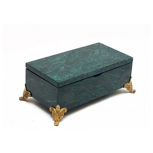 Эксклюзивная шкатулка из натурального камня змеевик/Шкатулка ручной работы/Купюрница/Для украшений/Универсальная/Сувениры Урала/Элитная шкатулка