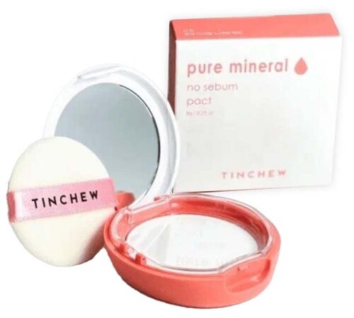 Tinchew Матирующая пудра Pure Mineral No Sebum Pact прозрачный 8 г