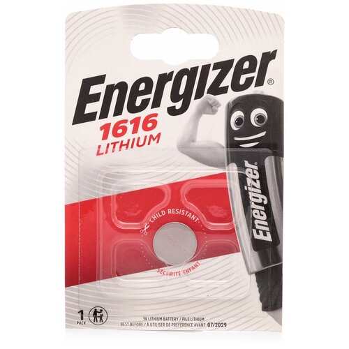 energizer cr1616 bc1 батарейка cr1616 3v таблетка пульт сигнализации ключ блистер 1шт lithium energizer ENERGIZER Батарейка ENERGIZER LITHIUM CR1616 3V