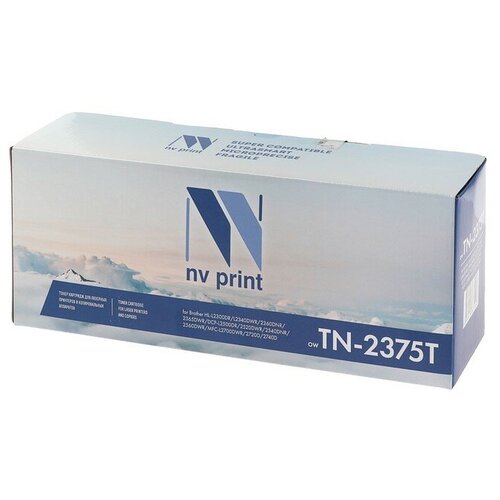 Картридж NV PRINT TN-2375T для Brother HL-L2300DR/DCP-L2500DR/MFC-L2700DWR (2600k), черный тонер картридж nv print tn 2375t черный лазерный совместимый 2шт