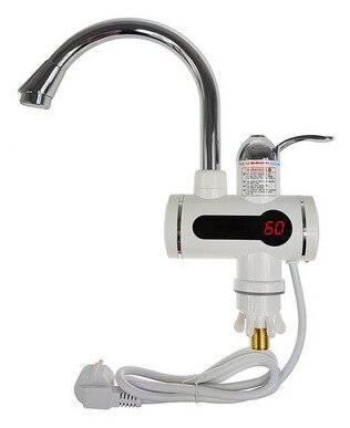 Кран водонагреватель проточный электрический с дисплеем Water Faucet - фотография № 1