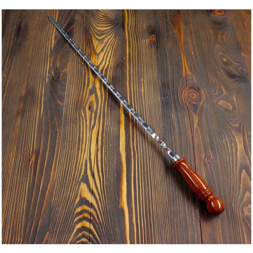 Шампур узбекский для шашлыка с деревянной ручкой 50 см (1 шт.)
