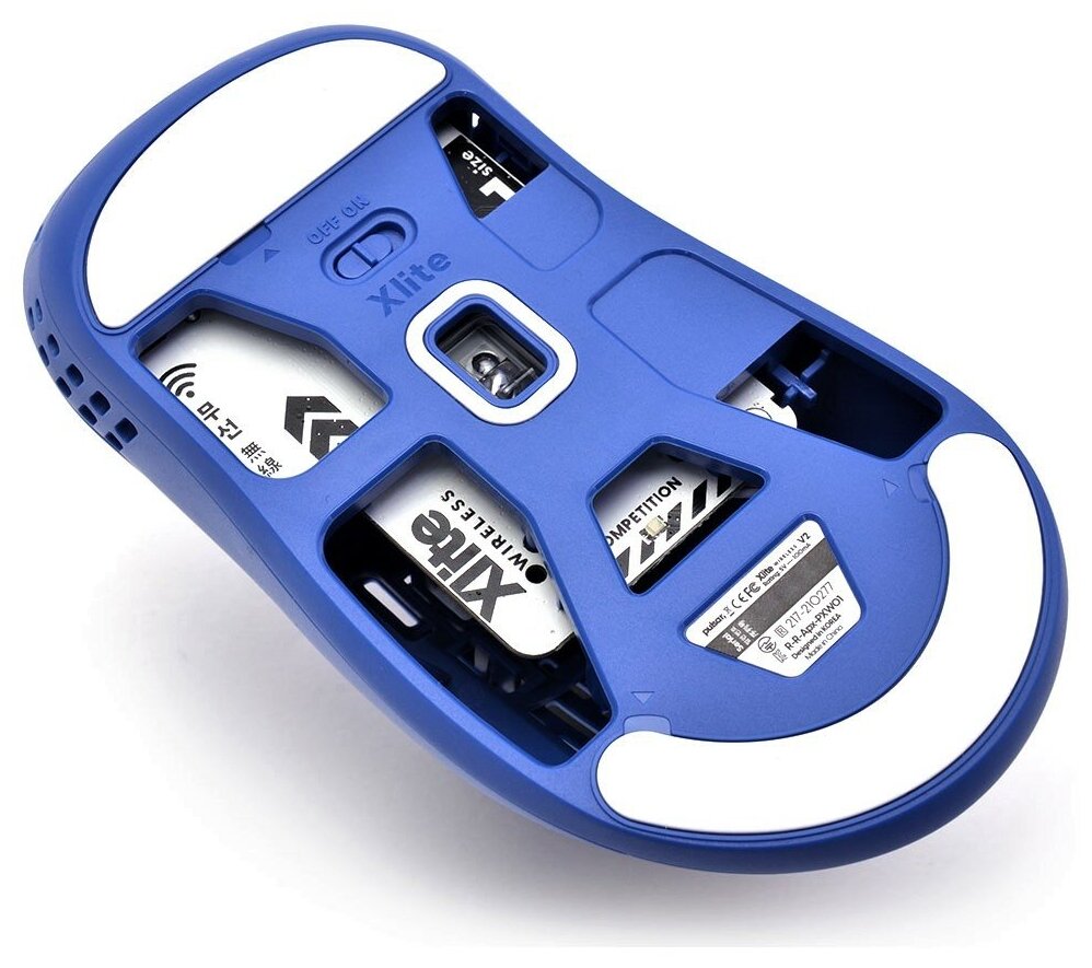 Мышь беспроводная Pulsar Xlite Wireless V2 Competition Mini Blue, Wireless/USB, 20000dpi, PXW26S Синий - фото №6
