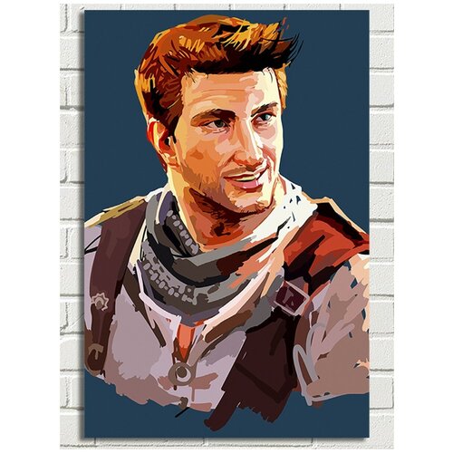 картина по номерам на холсте игра uncharted нейтан дрейк 9178 г 60x40 Картина по номерам игра Uncharted Нейтан Дрейк - 6583 В 60x40