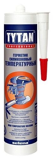 герметик силиконовый TYTAN Professional высокотемпературный 280мл красный, арт.74614 - фото №5