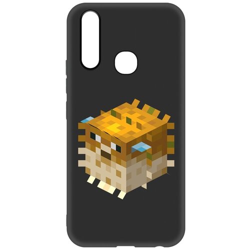 Чехол-накладка Krutoff Soft Case Minecraft-Иглобрюх для Vivo Y17 черный чехол накладка krutoff soft case minecraft свинка для vivo y21 черный