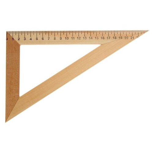Треугольник деревянный 30°, 23 см./В упаковке шт: 1
