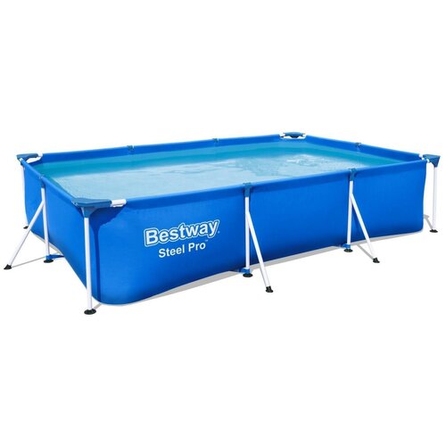 Каркасный бассейн, Bestway, Steel Pro 300х201х66см, 3300л, фильтр-насос 1249л/ч в комплекте 56411 каркасный бассейн steel pro 300х201х66см 3300л фил насос 1249л ч