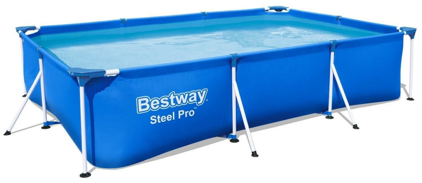 Каркасный бассейн Bestway Steel Pro 300х201х66см 3300л фильтр-насос 1249л/ч в комплекте