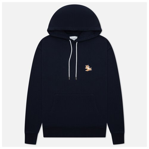 фото Мужская толстовка maison kitsune chillax fox patch classic hoodie синий , размер xl