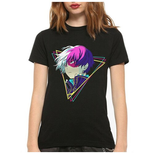 Футболка Dreamshirts Studio Моя геройская академия / Аниме / Женская Черная 3XL