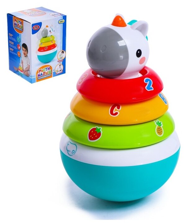 Неваляшка Play Smart Единорожка, 6896029 13 см разноцветный