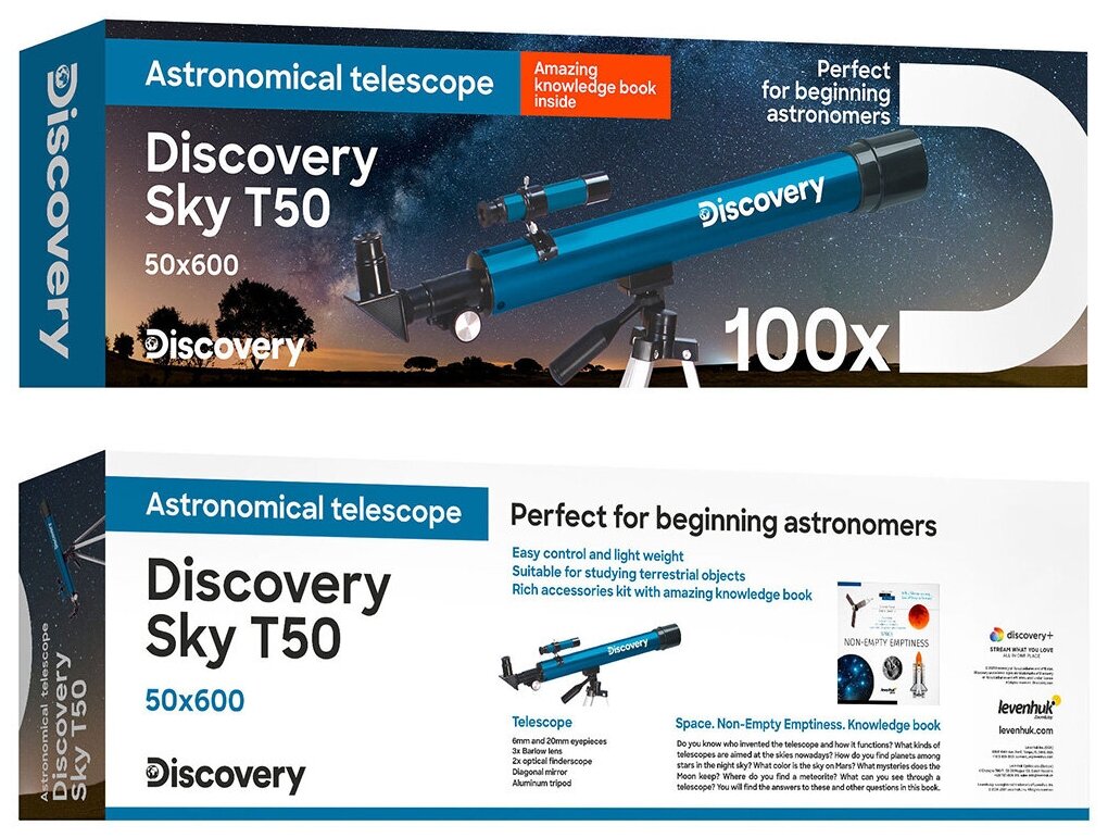 Телескоп Discovery Sky T50 с книгой - фото №2