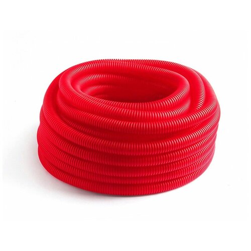 Труба защитная гофрированная для труб 20 мм (красная)