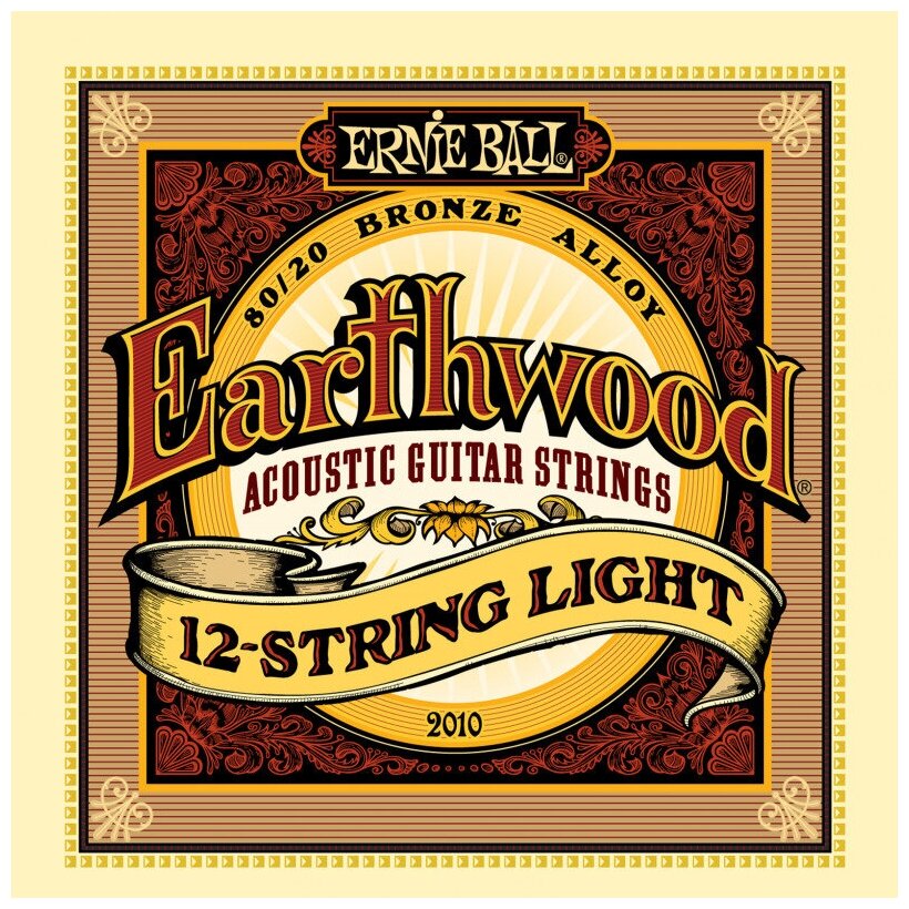 Струны для 12-струнной гитары Ernie ball 2010 Light